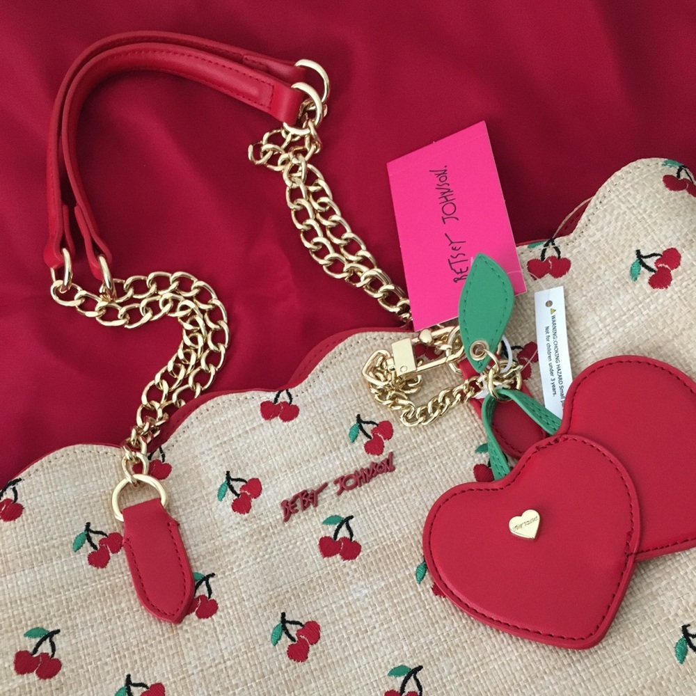 Betsey Johnson Cherry Tote Bag - Picture 2 of 6